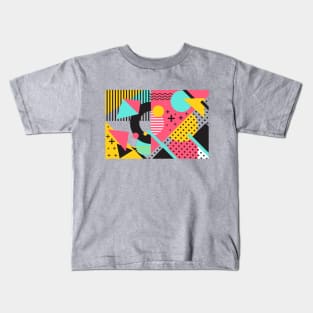 New Wave 80s Design Kids T-Shirt